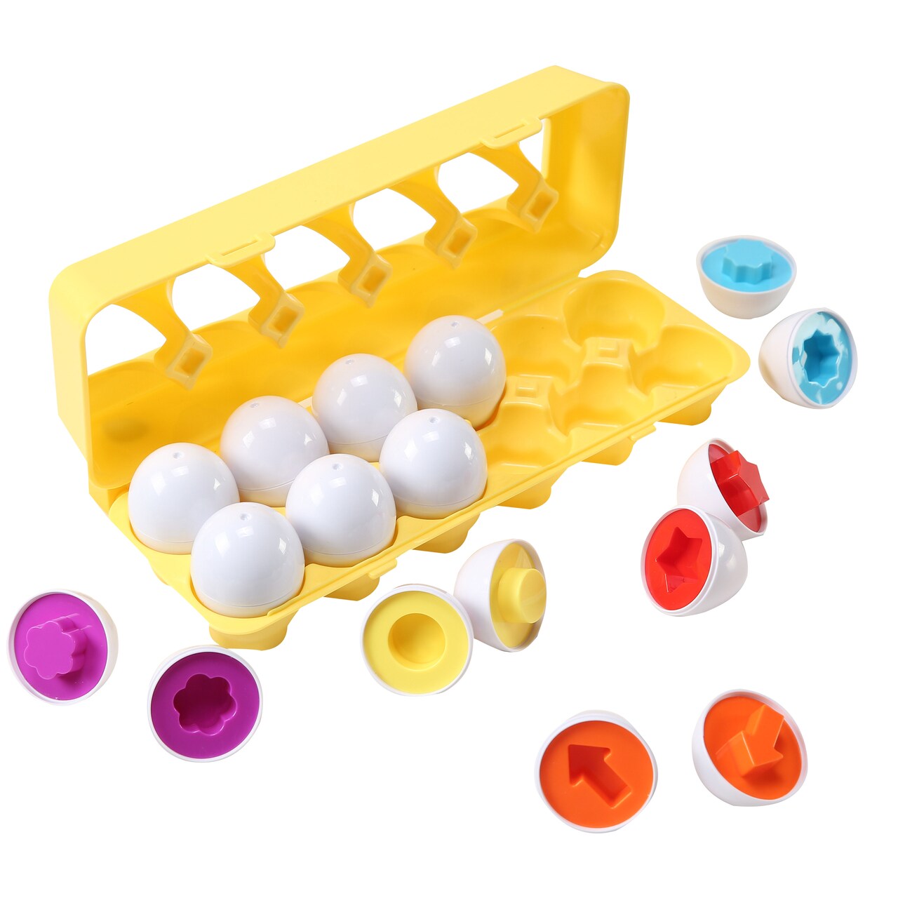 Dimple Egg Matching Toy Toddler Stem Color Sorting Shape Recognition Educational